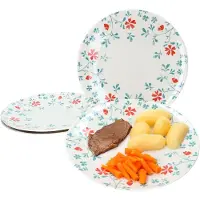 Ritzenhoff & Breker 4er Set Speiseteller Blume Türkis Julia 26,5cm - 404371