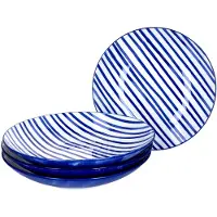 Ritzenhoff & Breker 4er Set Suppenteller 21,5cm Streifen Seaside - Ritzenhoff 270235