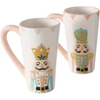 MamboCat B. 2er Set Jumbobecher Nutsy GRAUE & ROSANE Wimpel - 2023812