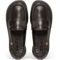 El naturalista für Damen. 258221101005_001 N5822 Essence Ballettpumps aus schwarzem Leder schwarz (42), Wohnung, Keine, Lässig