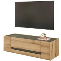 Furn.Design TV-Lowboard "Center" in Evoke Eiche und grau TV-Unterteil 140 cm