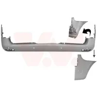 VAN WEZEL Heckstoßstange Stoßfänger Hinten passend für MERCEDES-BENZ VITO Tourer (W447) VITO Kasten (W447) VITO Mixto (W447)