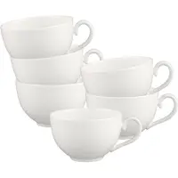 Villeroy & Boch Multipack White Pearl Frühstücksobertasse - 6 Stück