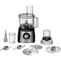 Bosch MCM3401M, 2,3 l, Schwarz, Edelstahl, Drehregler, 1,2 m, Kunststoff, Edelstahl