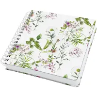 Sigel JQ101 Spiral-Notizbuch, Fairytale Garden, ca. A5 quadratisch, blanko