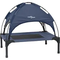vidaXL Hundebett Marineblau 62 x 48 x 61 cm Stahl