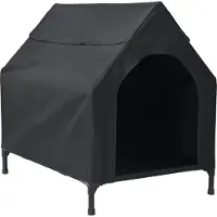 vidaXL Haustierhaus Schwarz 90 x 65 x 83 cm Stahl