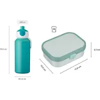 Mepal Lunchbox "Lunchset Campus 2er Set", bunt (peppa pig), B:2cm H:2cm L:2cm, ABS-Kunststoff, Lebensmittelaufbewahrungsbehälter, Lunchbox