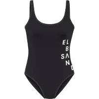 Elbsand Badeanzug "Deep" mit Logo in Kontrastfarbe