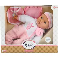 Toi-Toys BEAU Babypuppe 40 cm realistisches Puppenspiel mit Zubehör (zufällige Auswahl)