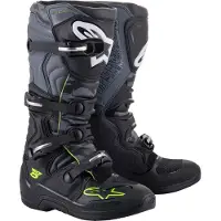 Alpinestars Tech 5 Stiefel Black Cool Gray Yellow Fluo