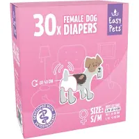 EASYPETS Hundewindeln für Hündinnen - S/M - 30 Stück