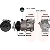 VAN WEZEL Kompressor, Klimaanlage 8200K239
