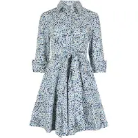 Apricot Minikleid "Popeline-Kleid" 2 tlg. mit Gürtel