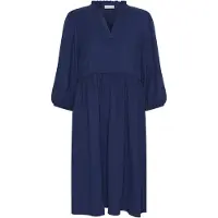 Kaffe Jerseykleid "Damen Jerseykleid KAmolly", Damen, Gr. 34, N-Gr, blau (blau depths), Obermaterial: 98% Polyester PES. 2% Elasthan EL., Kleider Jerseykleid