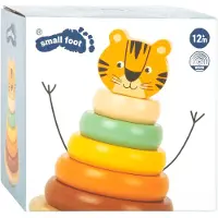 Small Foot Design stapelturm Tiger Safari Junior 14 cm Holz 7-teilig
