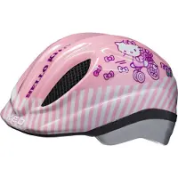 Ked Meggy II Originals | Kinder Fahrradhelm Insektenschutznetz Integriertes LED-Rücklicht maxSHELL Technologie, hello kitty52-58 (M)