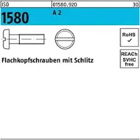 F. REYHER Nchfg. GmbH & Co. KG Flachkopfschraube ISO 1580 m.Schlitz M 5 x 8 A 2