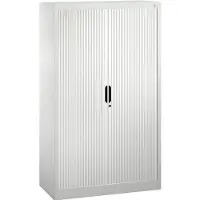 C+P Rollladenschrank Omnispace, 4 OH, abschließbar, B 1000 x T 420 x H 1660 mm, Stahl/Kunststoff, verkehrsweiß