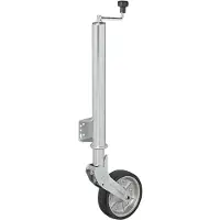Moritz 341505V03 Stützrad 570/60 mm Stahlfelge groß mit Vollgummi-Reifen 220 x 65 mm klappbar 500 kg