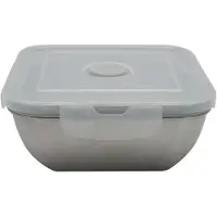 Fackelmann Move 600 ml Edelstahl-Lunchbox mit Stülpdeckel