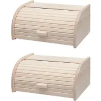 Fackelmann Set mit 2 Brotkästen aus Holz Boissellerie