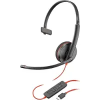 Poly Headset Blackwire C3210 monaural USB-C (Schwarz)