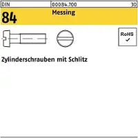F. REYHER Nchfg. GmbH & Co. KG Zylinderschraube DIN 84/ISO 1207 Schlitz M 3 x 30 Messing