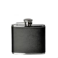Basic Nature Leder Flachmann