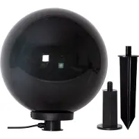 Eglo Monterollo Smoke, Bodenbeleuchtung für den Außenbereich, Schwarz, Kunststoff, IP44, Garten, II
