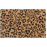 Hanse Home Fußmatte "Mix Mats Kokos Leopard Look, Türmatte", rechteckig, 15 mm Höhe, Kokos, Schmutzfangmatte, Outdoor, Rutschfest, Innen, Kokosmatte, Flur