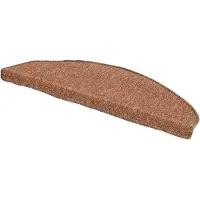 Andiamo Stufenmatte "Bob" Gr. 21, braun (cognac), B:65cm H:4,5mm L:28cm, Kunstfaser, Teppiche, Stufenmatte, melierte Schlinge, selbstklebend, Set mit 2 Stück oder 15 Stück
