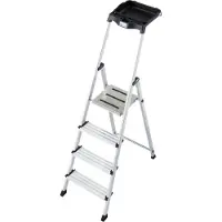 Krause Secury Stufen-Stehleiter, 4 Stufen