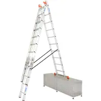 Krause Aluminium-Vielzweckleiter MONTO Tribilo mit Treppenfunktion 7,65 m