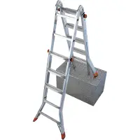 Krause Aluminium-Gelenk-Teleskopleiter MONTO TeleMatic 6,05 m