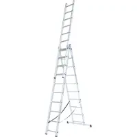 Krause Corda Mehrzweckleiter mit Treppenfunktion 3x10 Sprossen