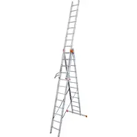 Krause Aluminium-Vielzweckleiter MONTO Tribilo mit Treppenfunktion 9,30 m