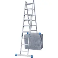 Krause Aluminium-Gelenk-Combileiter STABILO mit Treppenfunktion 5,30 m