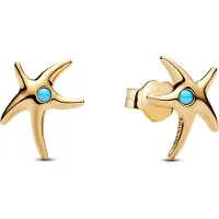 Pandora 263820C01 Damen-Ohrringe Seestern Ohrstecker Goldfarben