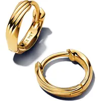 Pandora 263871C00 Damen-Ohrringe Huggies Gedreht Goldfarben
