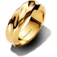 Pandora Gewellter Breiter Band Ring