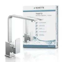 Schutte Spültischarmatur "Tianto" 360 schwenkbarer Wasserhahn, Mischbatterie, Chrom, Hochdruck