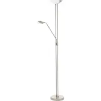 Eglo Baya led, Nickel, Weiß, Schlafzimmer, Wohnzimmer, Glas, Kunststoff, Stahl, IP20, II, LED