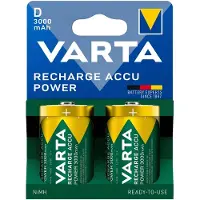 Varta 56720 101 412, Wiederaufladbarer Akku, D, Nickel-Metallhydrid (NiMH), 1,2 V, 2 Stück(e), 3000 mAh