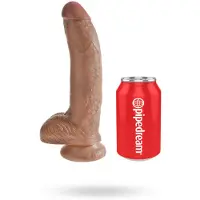 King Cock 23 cm Hodendildo - Braun