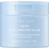 S.NATURE Aqua Oasis Pantheallan Calming Pad 60 Pads 190ml Exfoliating Pore Care