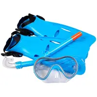 ASG Snorkel Set Junior Blue M