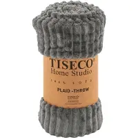 Tiseco Tagesdecke Home Studio Ribble Grey-130 x 160 cm