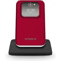 Emporia JOY, Klappgehäuse, 7,11 cm (2.8"), 2 MP, Bluetooth, 1300 mAh, Schwarz, Rot