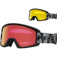 Giro Dylan Black &Grey Botanical Lx Winterbrille Amber Scarlet Farbige Spiegellinse 39 % S2 + Farbige Lin